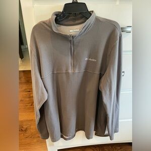 Columbia gray zip pullover extra large